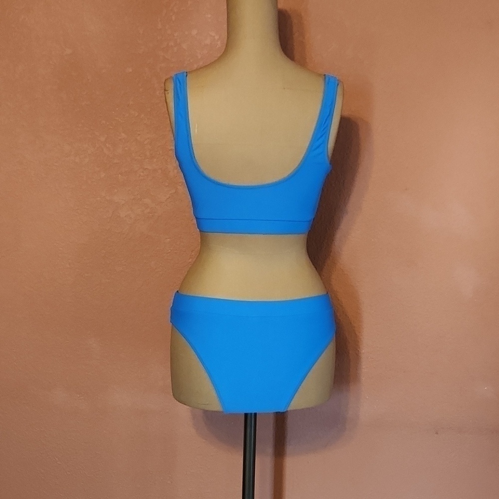 Blue bikini Size small Beach vacation swim pool travel resortwear cruise - Picture 5 of 7
